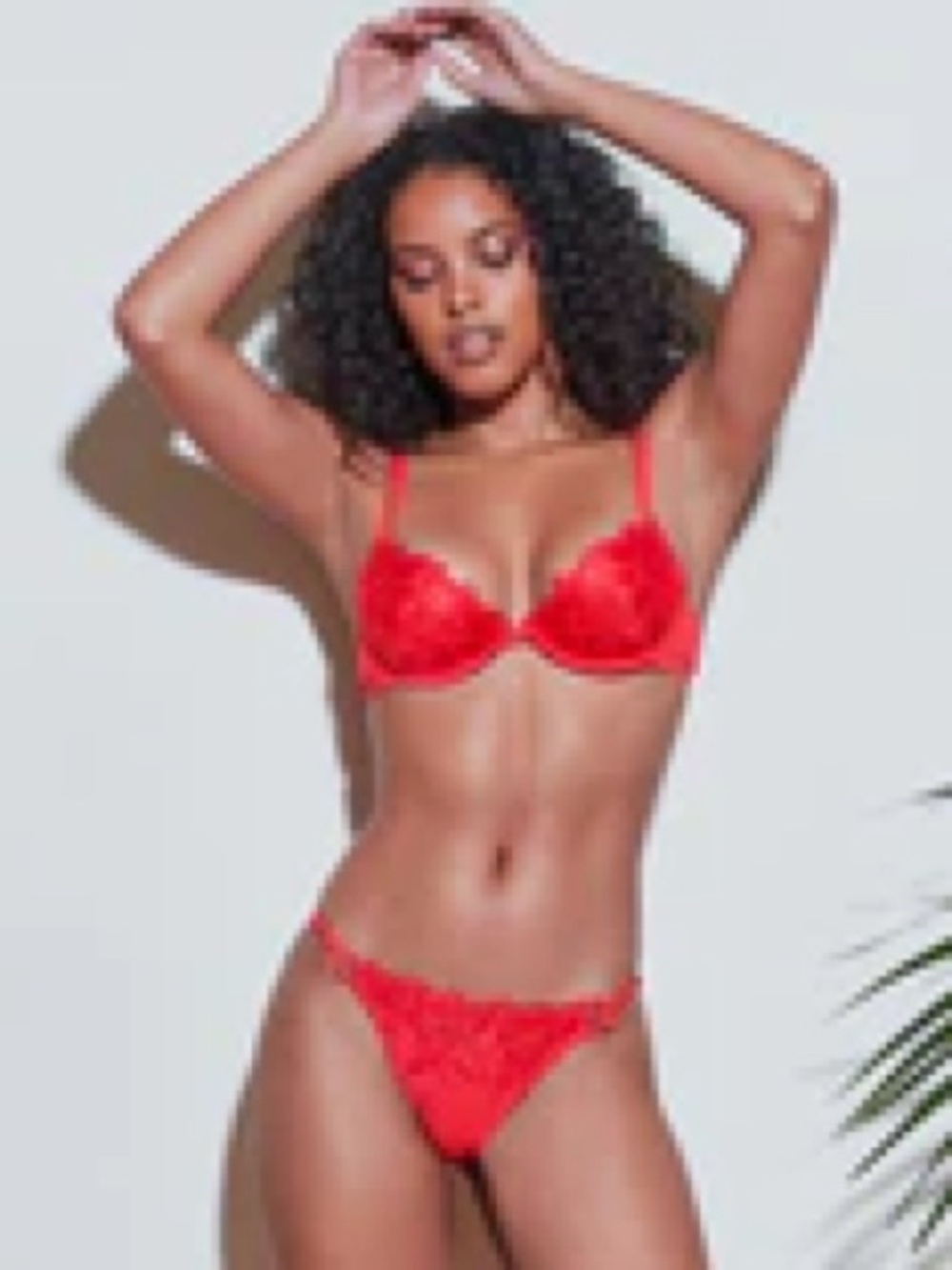 Fleur du Mal Red Embroidered Lingerie Bottoms